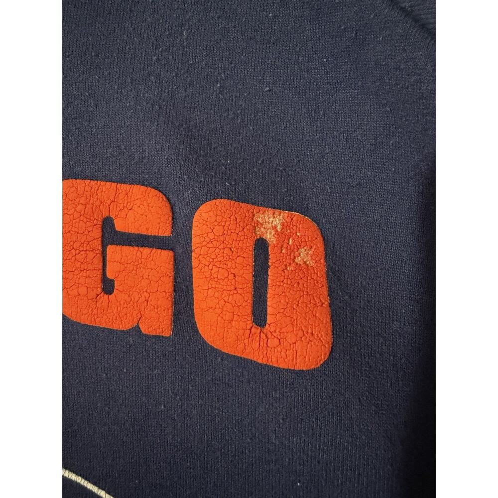 Vintage Chicago Bears Spellout Crewneck Sweatshirt Sz 4XL NFL Blue 80’s - Picture 2 of 7